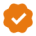 チェックマーク オレンジ