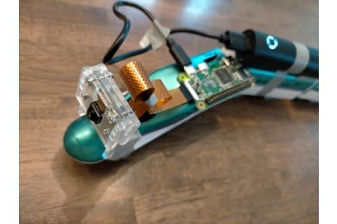 プラレールに車載カメラ