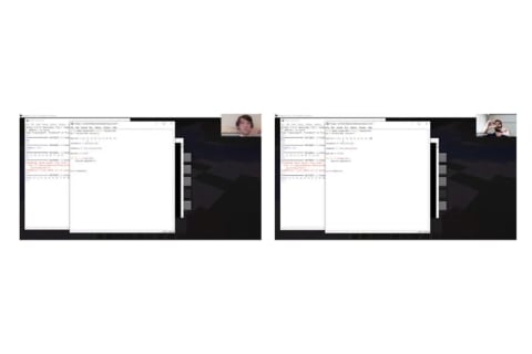 オンラインZOOMレッスンの様子
