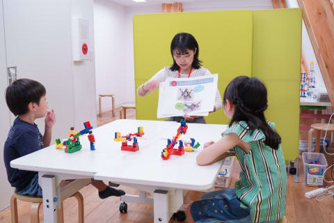 レッスン冒頭では先生がSTEAM分野の知識について楽しくレクチャーします。