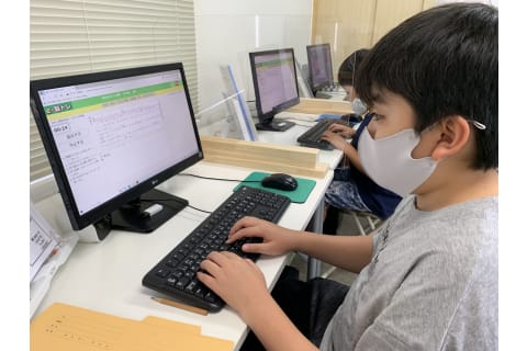 タイピング練習の様子