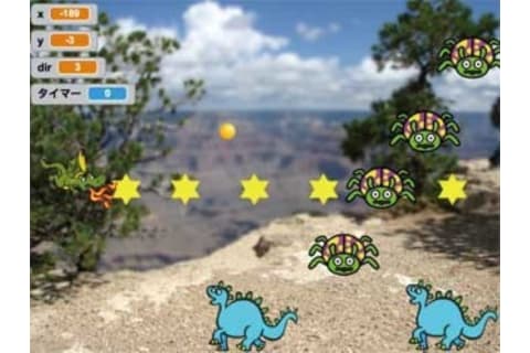 Hive-Kidsコースで製作したScratchゲーム