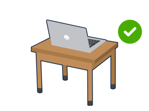 パソコンとチェックマーク