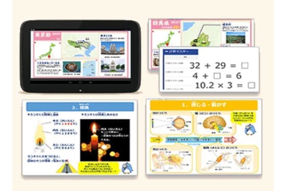 タブレット教材の例