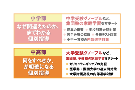 個別指導グノリンクカリキュラム