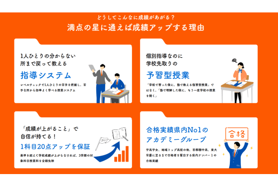 満点の星で成績アップを実現しやすい理由