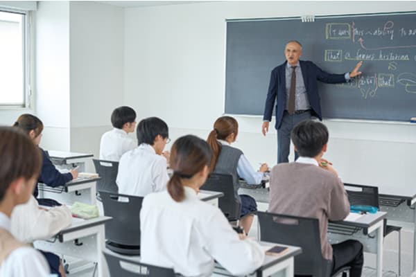 駿台予備学校の授業の様子