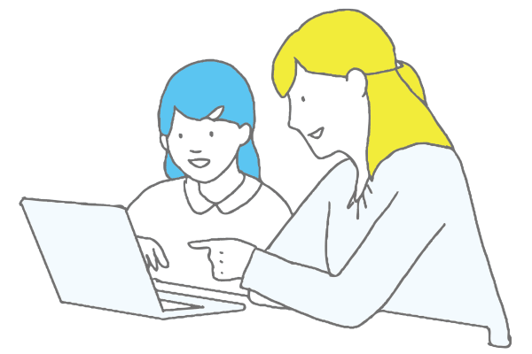 少人数で授業を行います。