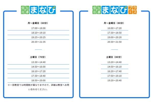 開講スケジュール