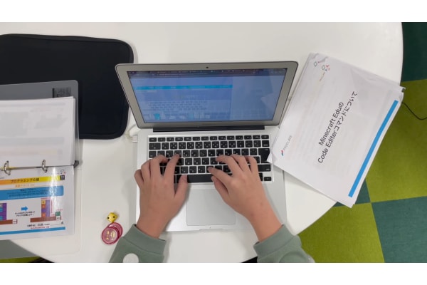 授業の終わりには必ずタッチタイピングを実施