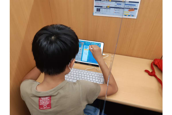 授業の冒頭はタイピング練習