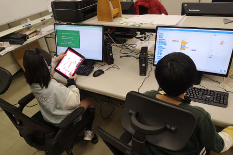 ２人ともガンバっています！