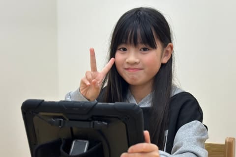 楽しみながらレッスンに取り組まれています。