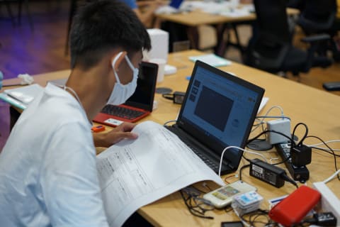 プレゼンテーションの練習なども行います。