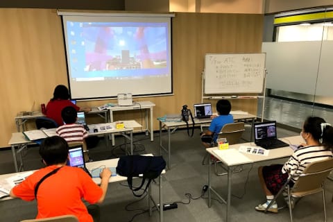 キッズプログラミングスクール8x9ATC校　2021年7月初級Ⅰレッスンの様子２