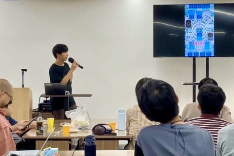 発表会の様子です。N Code Laboでは半期に一度発表会があり、お子様の成長を実感できます！