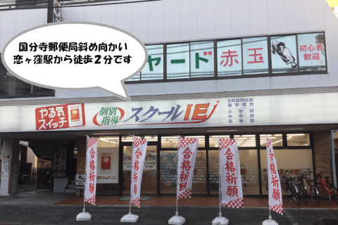 国立駅より「恋ヶ窪駅」バス停下車より徒歩１分