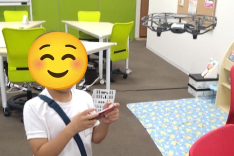 ドローンの操作体験！自動操縦のプログラムを行います。