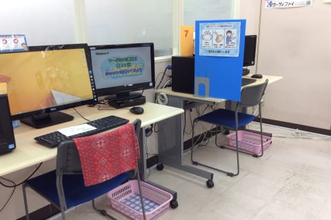 コロナ対策も万全にして授業を行っています