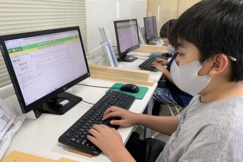 タイピング練習の様子