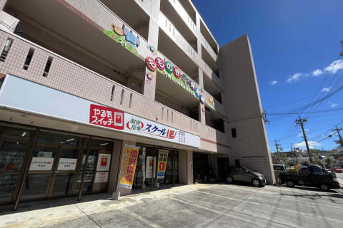 224号沿い、宮里小と宮里中の間