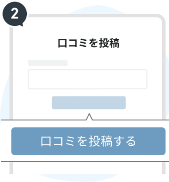 ②口コミ投稿の流れ 口コミを投稿