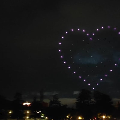 夜間飛行も練習できます