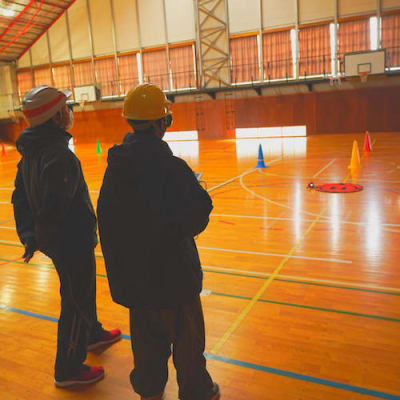 ドローン実習の様子