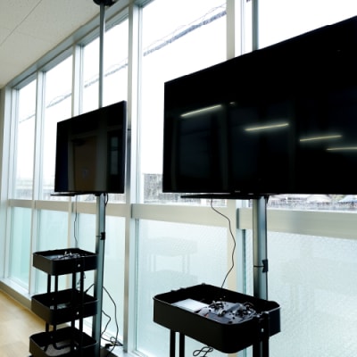 操縦シミュレータです。受講中（会員...