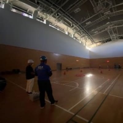 照明おとした状態でも練習します