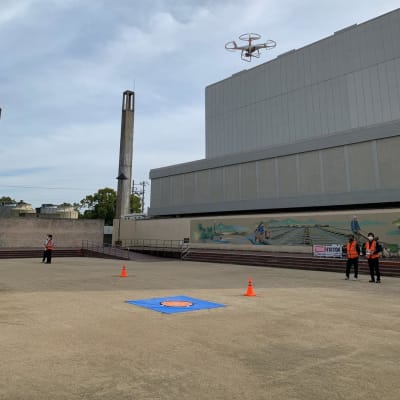 とても広い屋外練習場です