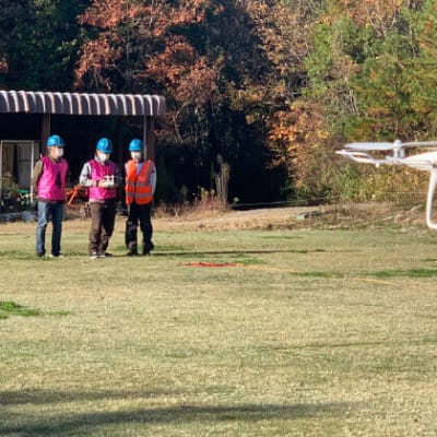 実技会場（屋外）