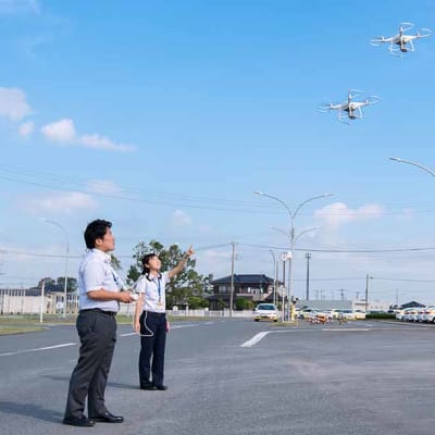 全天候型 屋内ドローン講習
