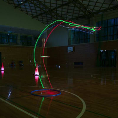 夜間飛行も練習できます