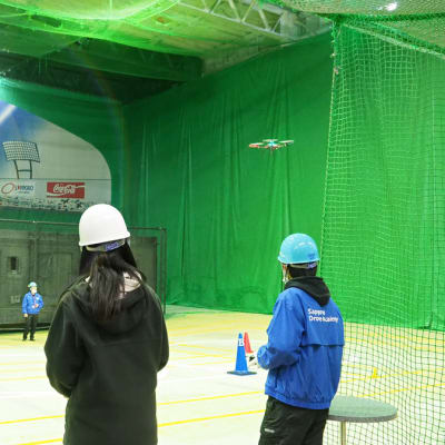 屋内練習場だと雨の日も安心です