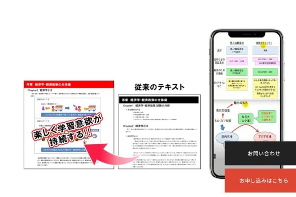 図やイラストを多用したわかりやすいテキストを採用