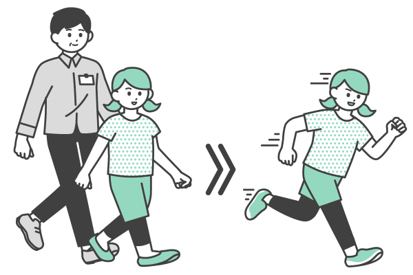 お子様の成長に合わせた授業