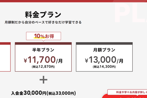月額制なので、自分のペースで好きなだけ学習できる