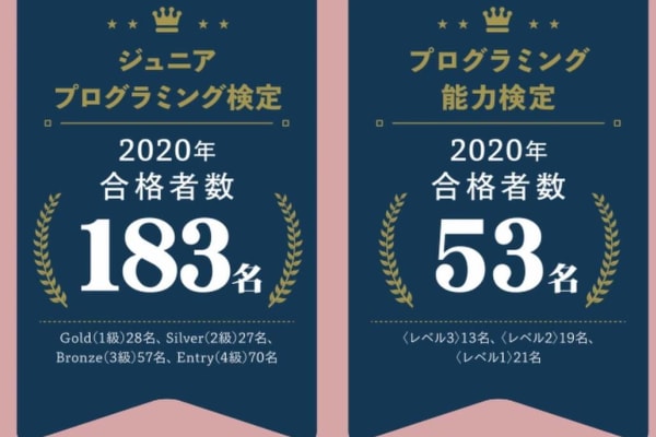 プログラミング検定の実績も豊富