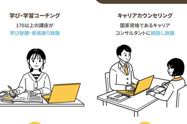 170以上の講座が学び放題・資格取り放題