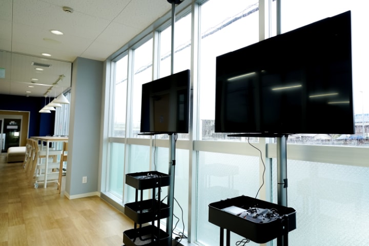 操縦シミュレータです。受講中（会員...