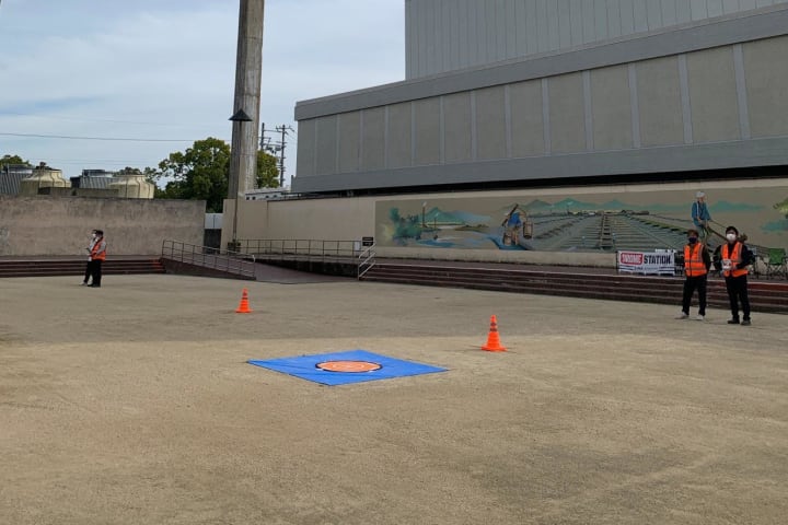 とても広い屋外練習場です