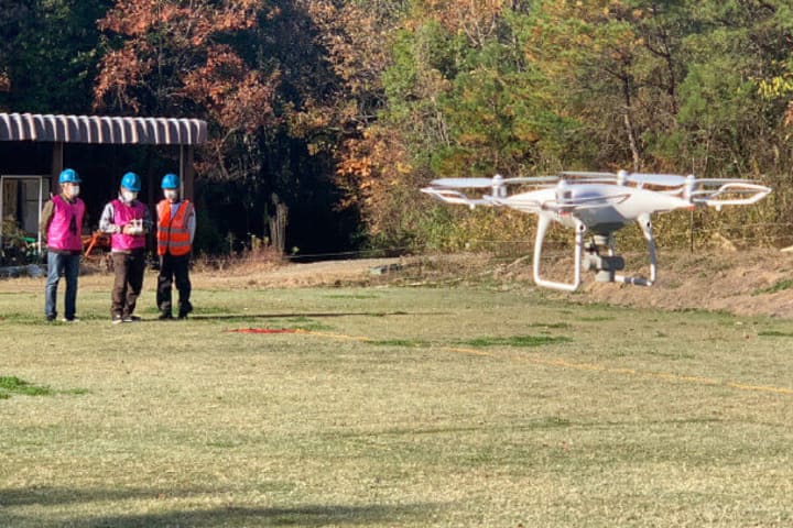 実技会場（屋外）