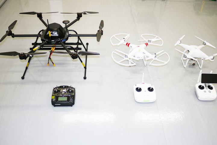 教習で使用するドローン