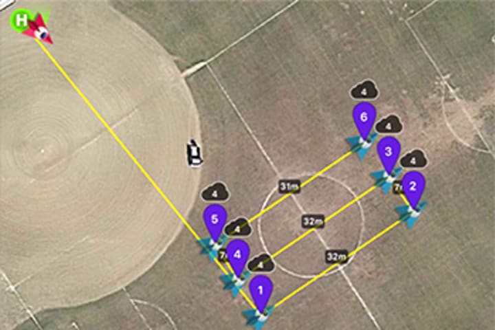 自律自動飛行の設定訓練事例