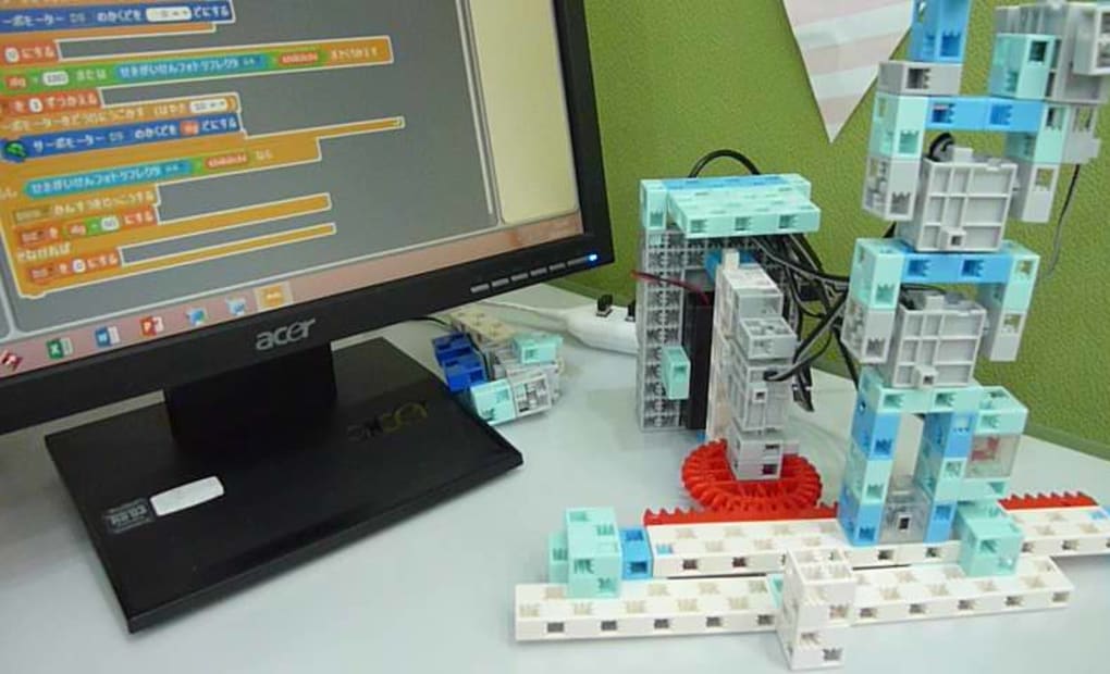 向伸ロボットプログラミング しま教室の画像