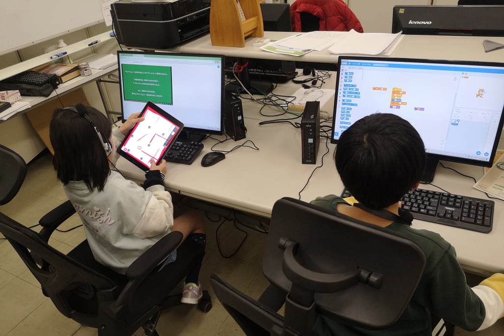 ２人ともガンバっています！