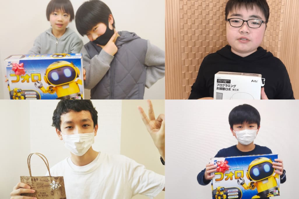 発表会では受賞者に景品のプレゼント！