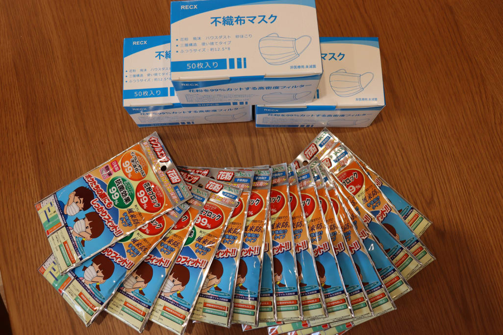 (コロナ対策)毎回、マスクを１枚お配りしています