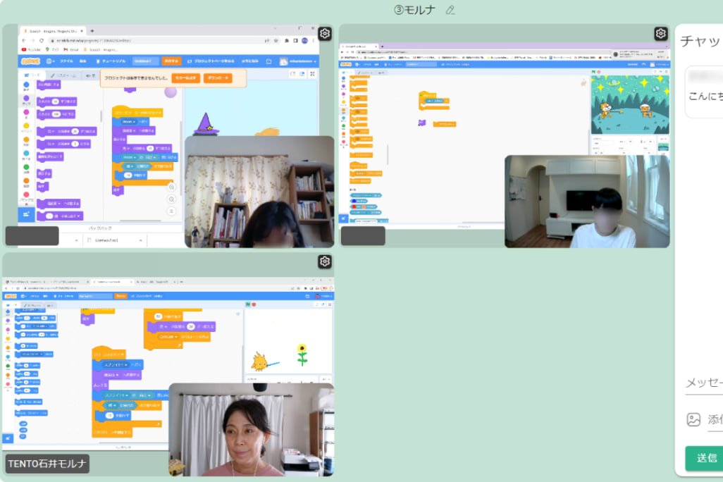 TENTO開発の授業ツール「noiz」での授業の様子